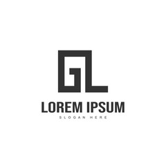 Initial letter logo design. Minimal letter logo template