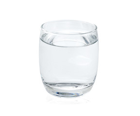 clean water isolated on white background