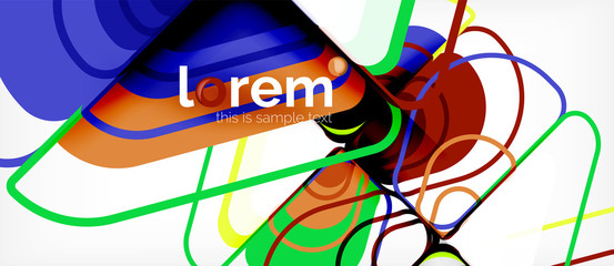 Geometric abstract background