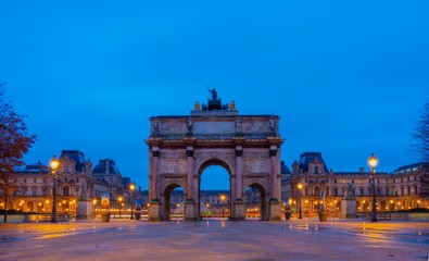 Fototapeta na wymiar Carousel du Louvre in Paris France