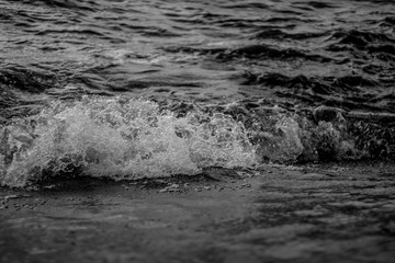 the sea is raging
