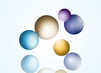 背景　図形　立体　球