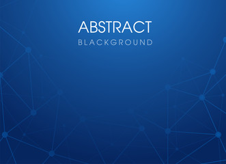 Blue Abstract technology connection polygon background. Illustration Vector.