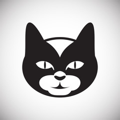 Pet cat icon on white background for graphic and web design, Modern simple vector sign. Internet concept. Trendy symbol for website design web button or mobile app