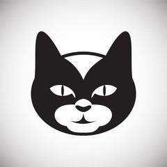 Pet cat icon on white background for graphic and web design, Modern simple vector sign. Internet concept. Trendy symbol for website design web button or mobile app