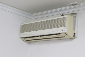 Old air conditioner on the wall