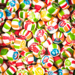 Colorful candy close up background