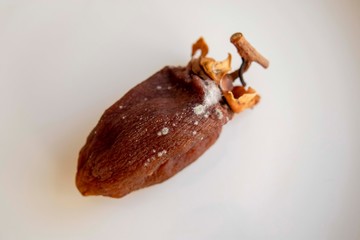 白カビが生えた干し柿
