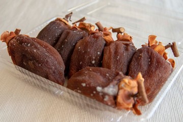 白カビが生えた干し柿