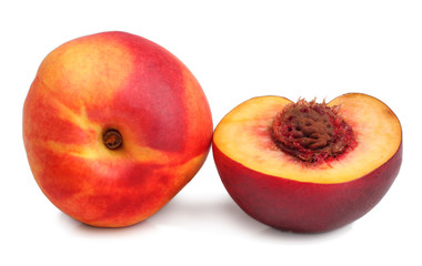 Nectarine isolated on white