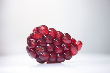 pomegranate on white background