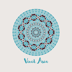 Vector Asian Mandala Background