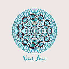 Vector Asian Mandala Background