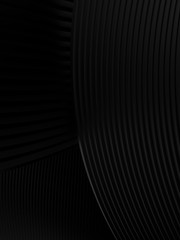 abstract Illustration. luxurious black line background 