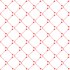 Valentine's Day Pattern Background with Arrows , Holiday Celebrated February 14. Vector illustration.