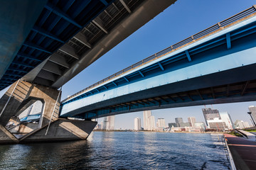 晴海大橋　Under the bridge