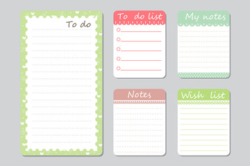 design elements for notebook, diary, stickers and other template.vector,illustration.