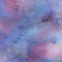 * Colorful watercolor texture with abstract washes and brush strokes on the white paper background. Trendy look. Chaotic abstract organic design.