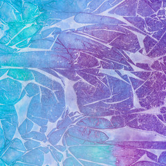 Bright colorful watercolor texture with abstract washes and brush strokes on the white paper background.