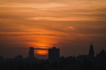 Fototapeta na wymiar Jerusalem Sunset