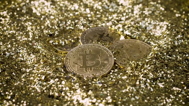 Currency concept - cryptocurrency, bitcon