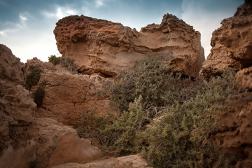 Fototapeta na wymiar Red rock canyon mountain