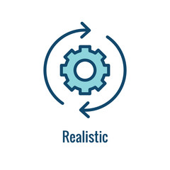 2019 SMART Goals Vector graphic with Smart goal keywords