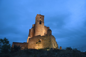 Obraz premium Castle of Benabarre, Huesca province, Aragon, Spain
