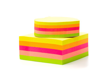 Stickers. Multicolored stickers on a white