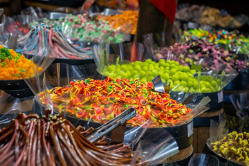Colorful candy shop