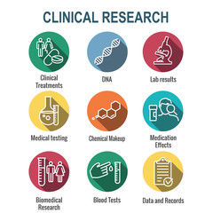 Medical Healthcare Icons with People Charting Disease or Scientific Discovery New Employee Hiring Process icon set