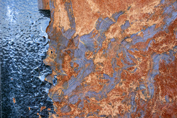 Rusty metal sheet, abstract background