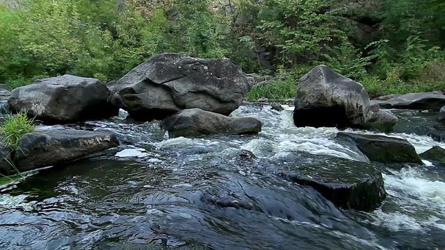 stones in the mountain river, forest stream with stones, Stream Water and Rocks, mountain stream, Granite boulders with river, track mountain stream