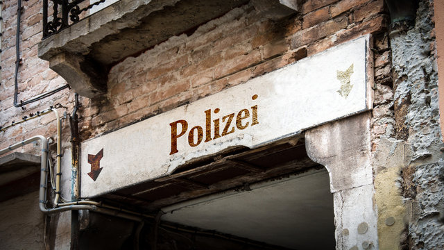 Schild 383 - Polizei