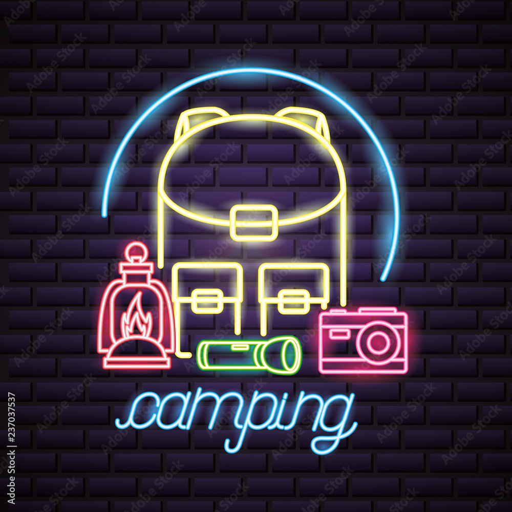 Sticker camping summer relate