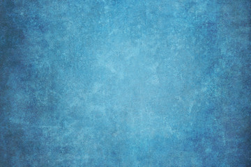 Blue painted canvas or muslin fabric cloth studio backdrop