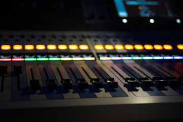 sound equipment at the concert