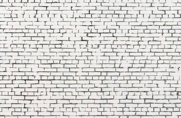 Fototapeta na wymiar Background and texture of white brick wall.
