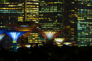 Fototapeta na wymiar modern building in Marina Bay, Singapore city