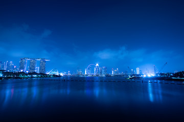 Fototapeta premium modern building in Marina Bay, Singapore city