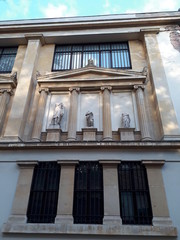 Historical Building Facade with Statues
