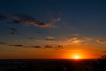 Sunrise over the City of Rapid City