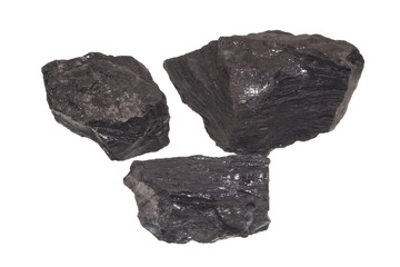coal isolated on white background