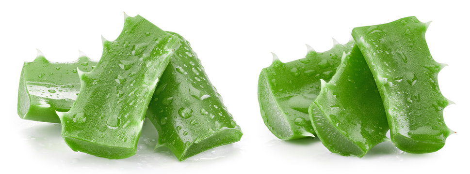 Aloe vera isolated on white