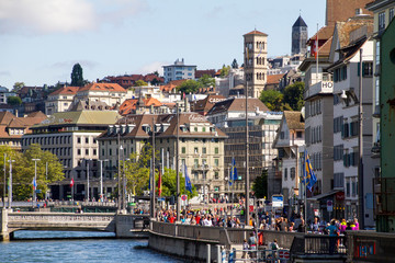 Zurigo, Svizzera. Vista sulla città.