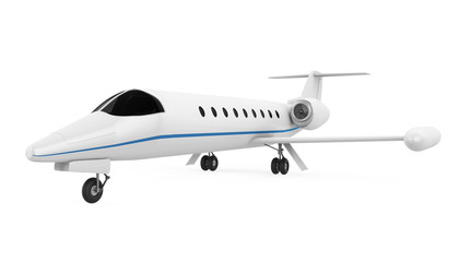 Private Jet Airplane Isolated