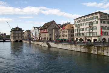 Fototapeta na wymiar Zurigo, Svizzera. Vista sulla città.