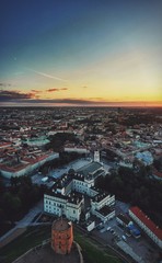 Sunset over Vilnius