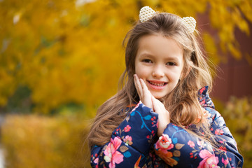 Portrait of a beautiful young little girl