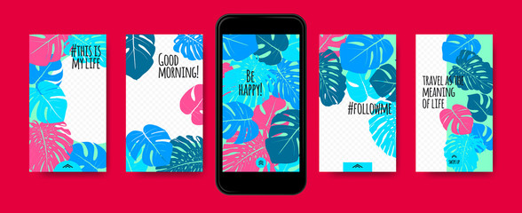 Stories Templates for Social Media Design.